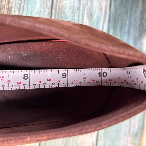 Arche Wedge Pumps Womens 9.5 Brown Nubuck Leather Dress Formal Shoe Comfort Heel - Picture 7 of 13